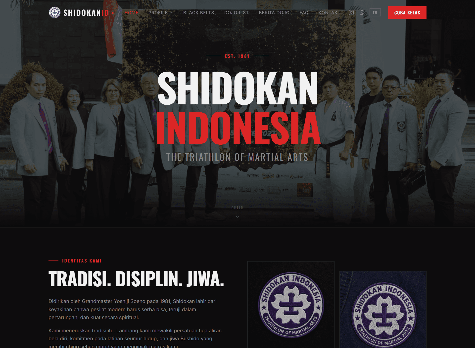Shidokan Indonesia - Karate Dojo Website